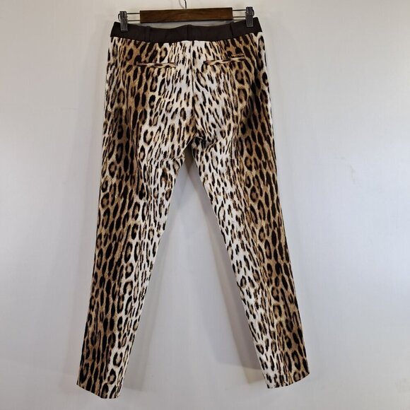 MICHAEL Michael Kors Brown Animal Print Pants Size 4P - Picture 6 of 10